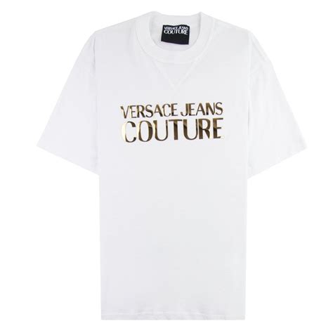 versace jeans t shirt damen|versace jeans couture white shirt.